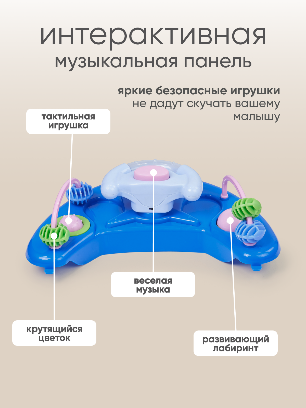Ходунки Solmax голубой - фото 4