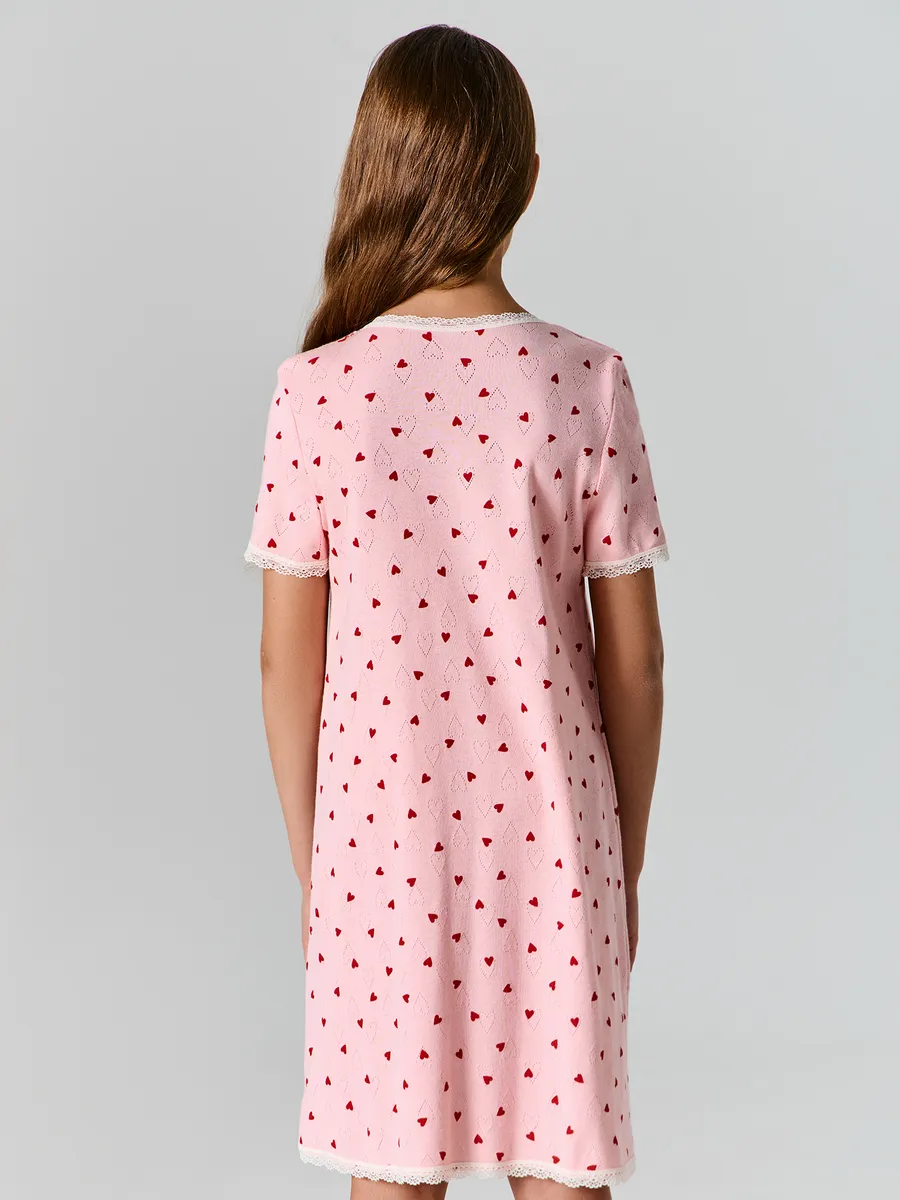Сорочка ночная Mark Formelle (Марк Формэль) 577729/сердца на розовом - фото 4
