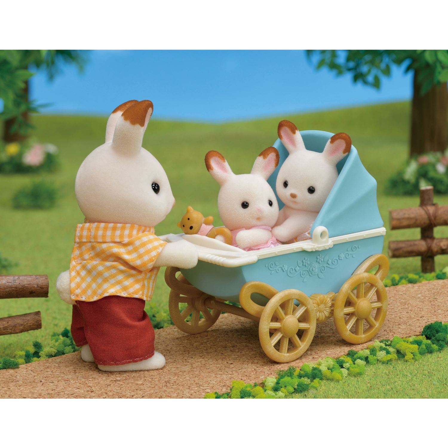 Игровой набор Sylvanian Families Двойняшки в коляске - фото 4