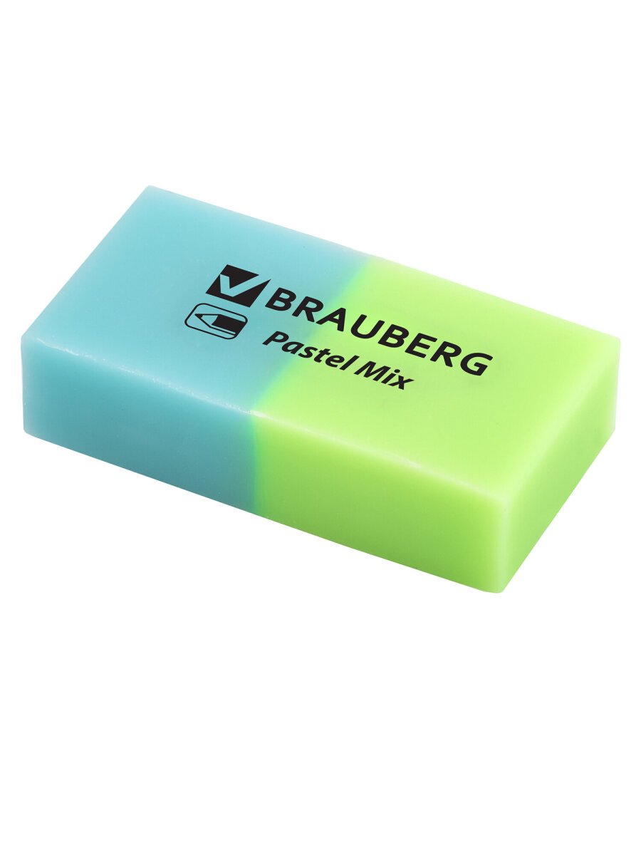 Ластик Brauberg Pastel Mix 6 шт. - фото 8