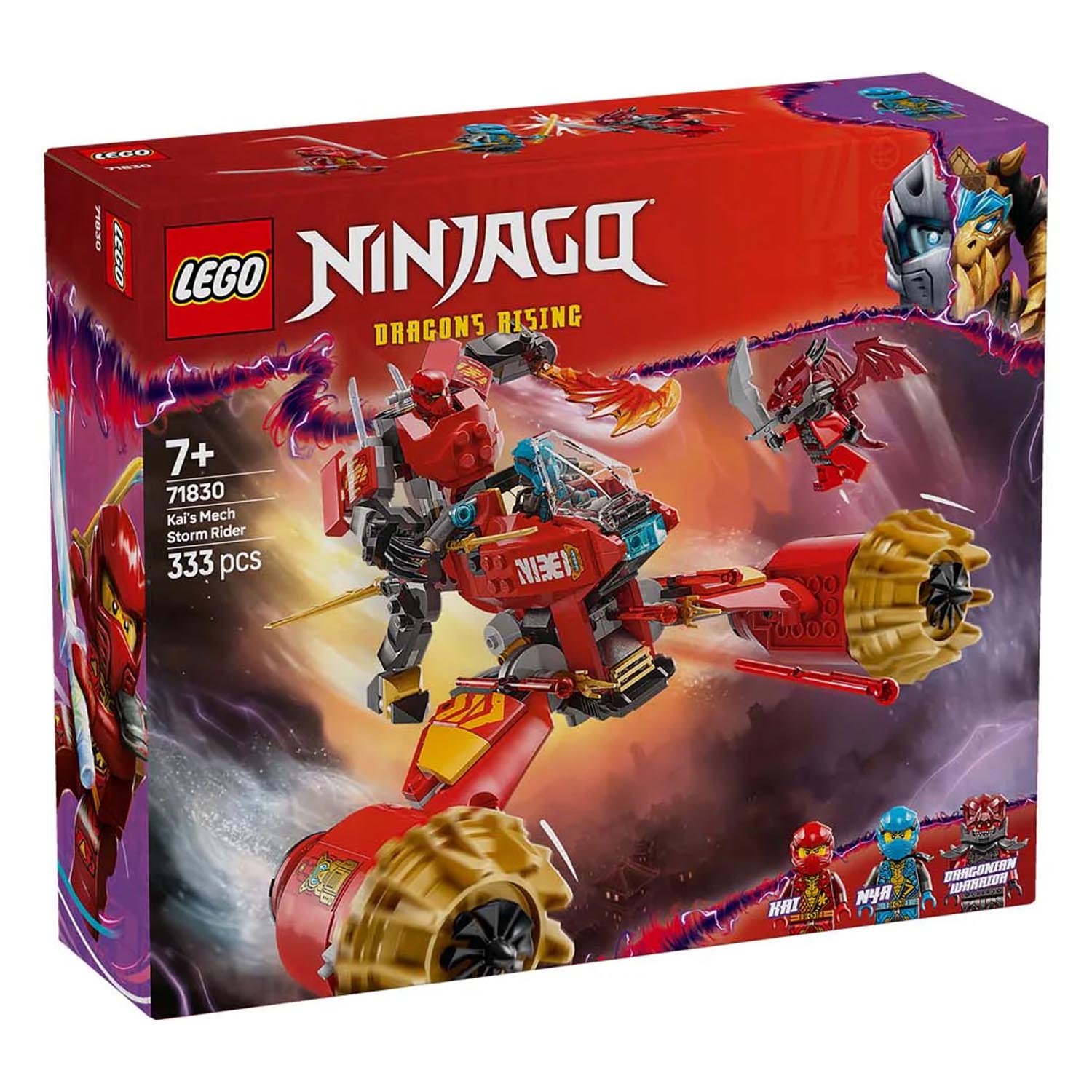 Конструктор LEGO NINJAGO Штормовой мотоцикл робота Кая 33 дет. - фото 8