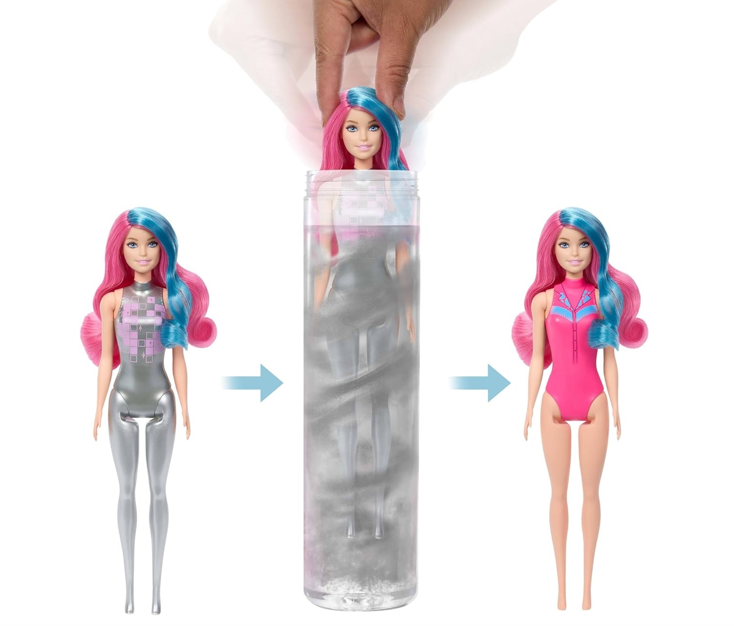 Кукла модельная Barbie Color Reveal Disco Star Series JCP01 - фото 5