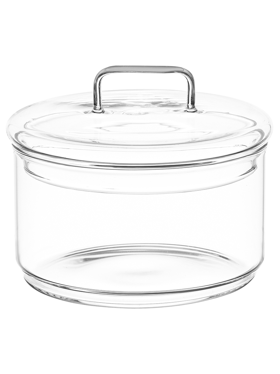 Банка для хранения Elan Gallery 3-х секционная 400 мл 11.5х11.5х20 см Crystal glass. стеклянная со стеклянной крышкой - фото 8