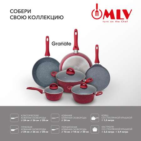 Сковорода глубокая Moulin Villa Granate 26 см