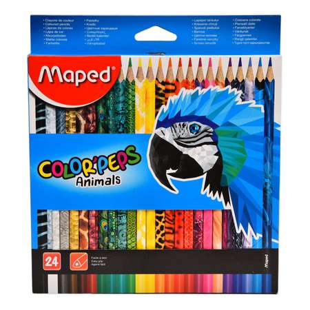 Карандаши цветные MAPED 24 шт.