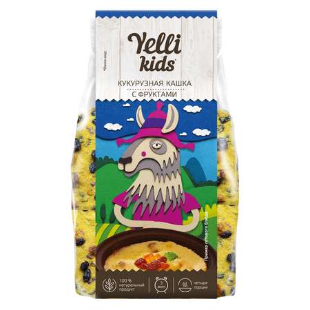 Кашка Yelli Kids кукурузная с фруктами 120г