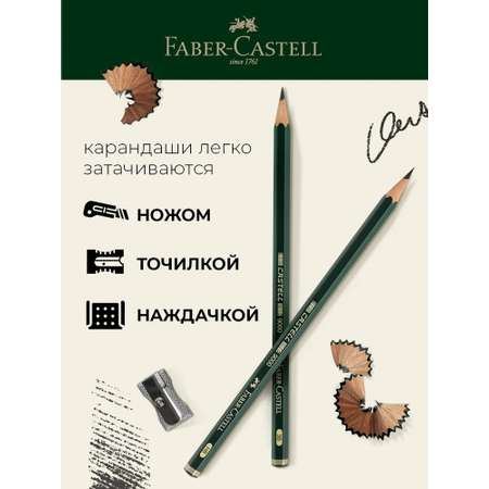 Карандаши чернографитные Faber Castell