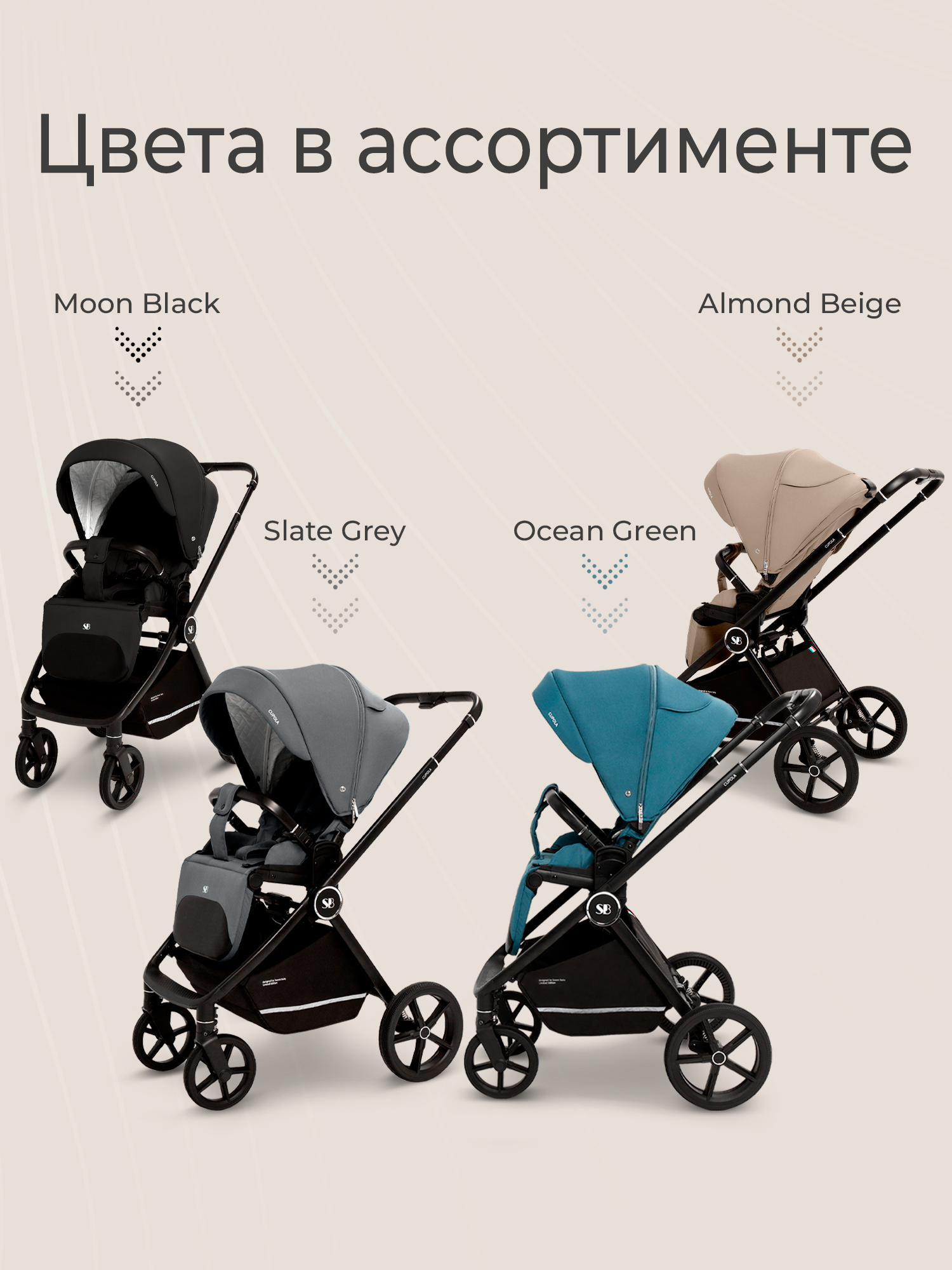 Коляска 2в1 Sweet Baby Cupola Ocean Green зеленый - фото 16