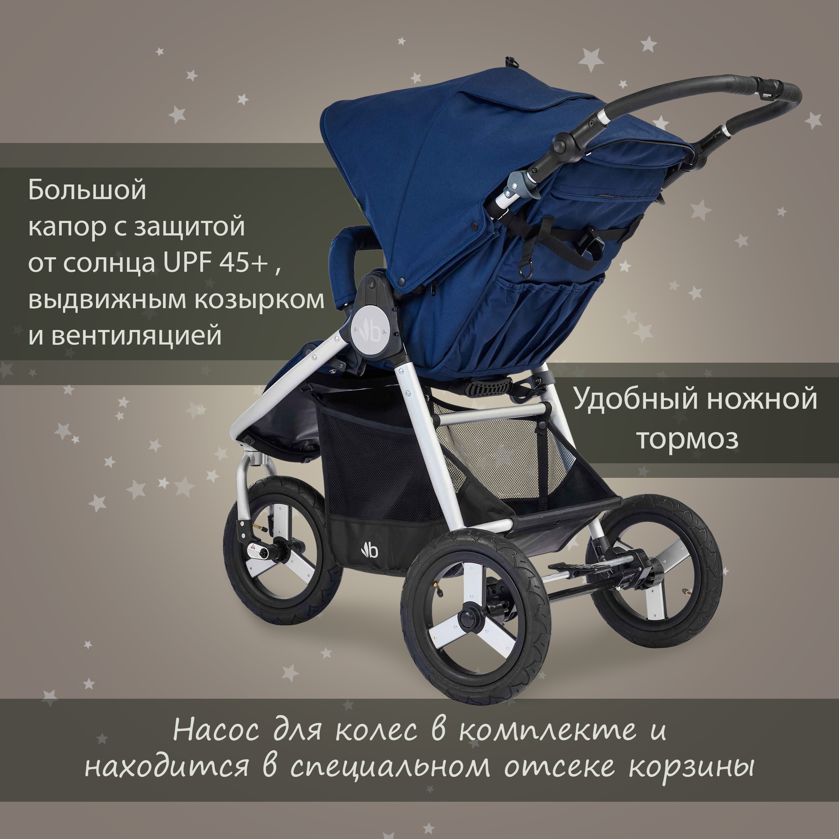 Коляска прогулочная Bumbleride Indie / Maritime - фото 8