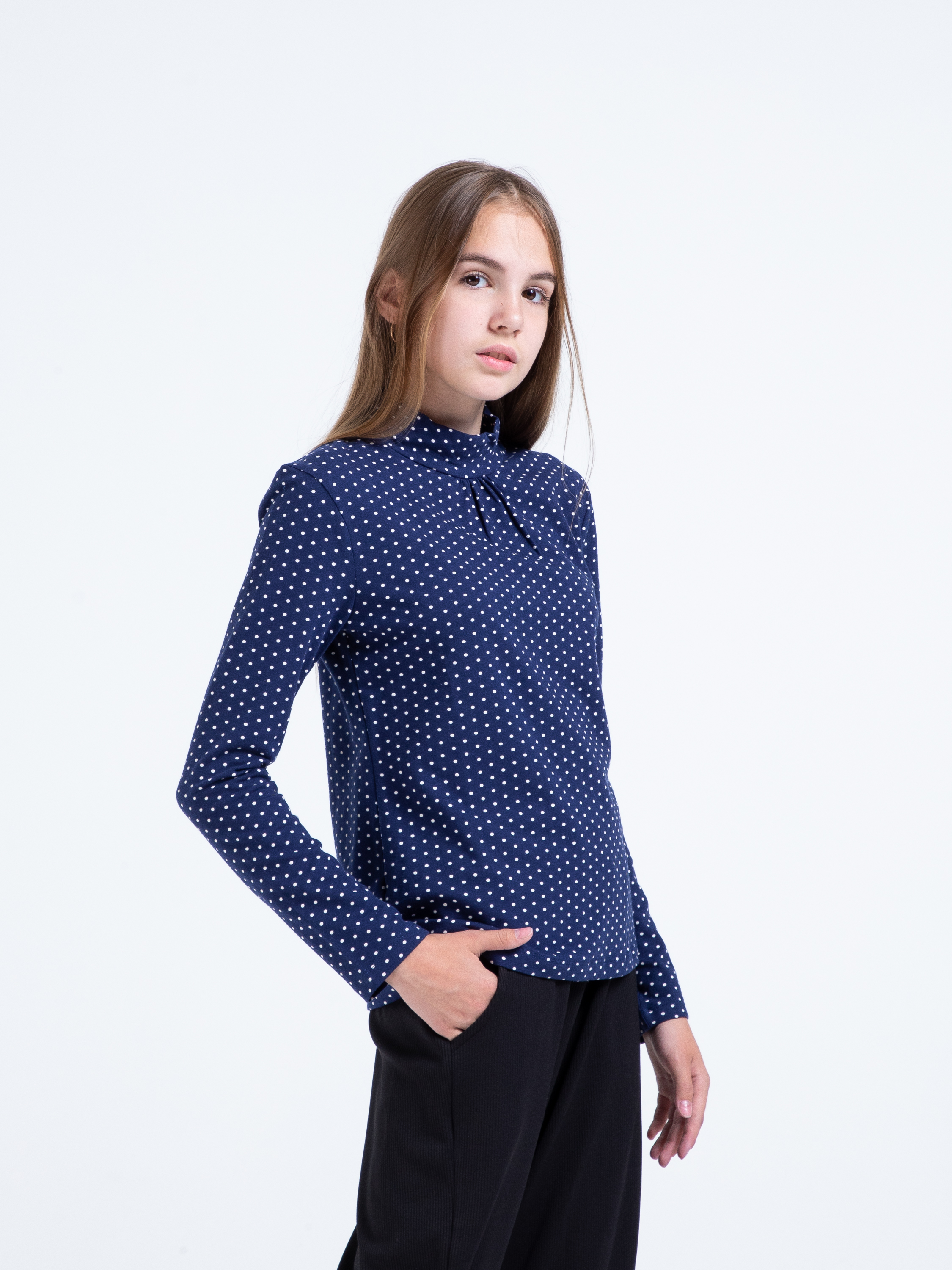 Водолазка STELLA MODA 15602_темно-синий - фото 3