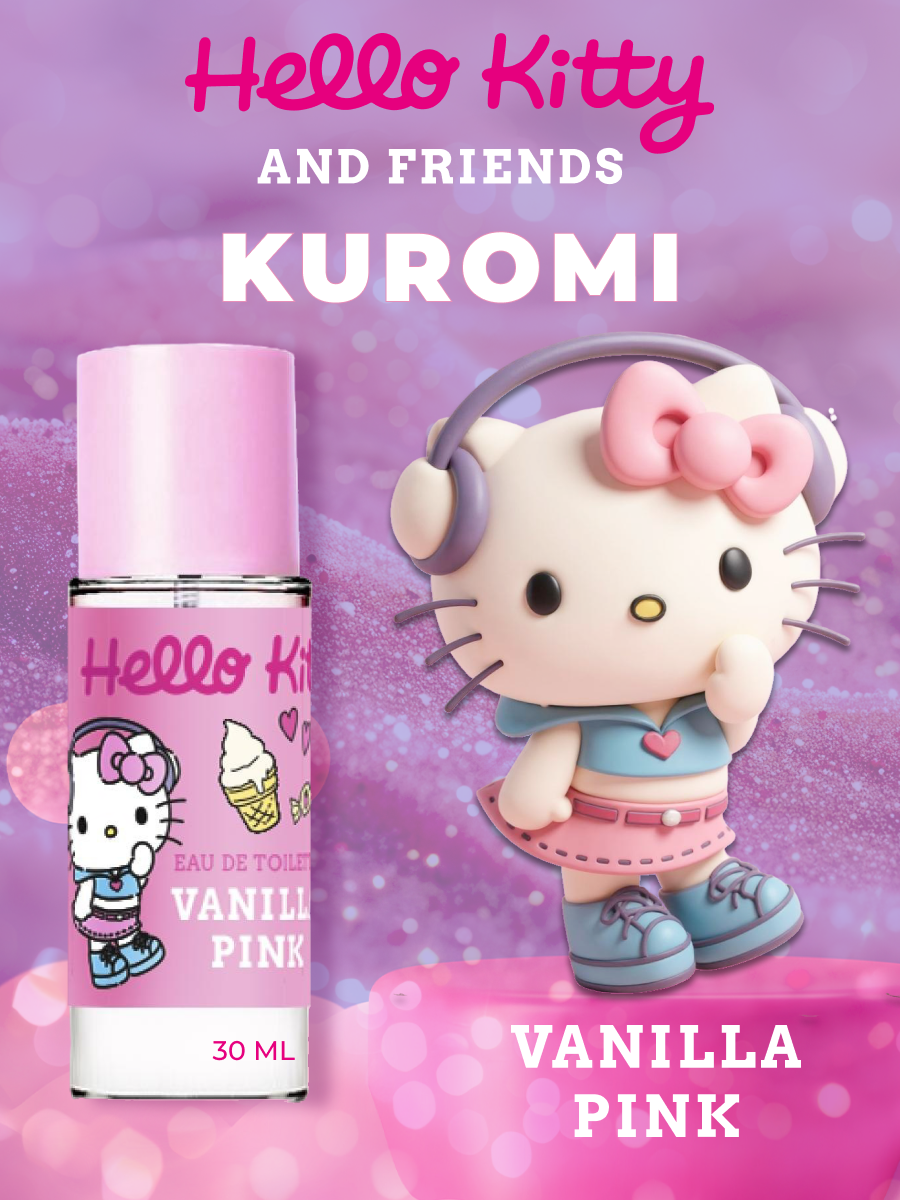 Туалетная вода Hello Kitty Vanilla pink - фото 3