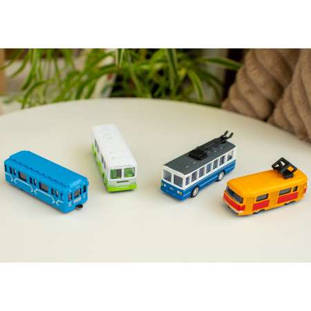 Игровой набор KiddieDrive Городской транспорт 4 шт