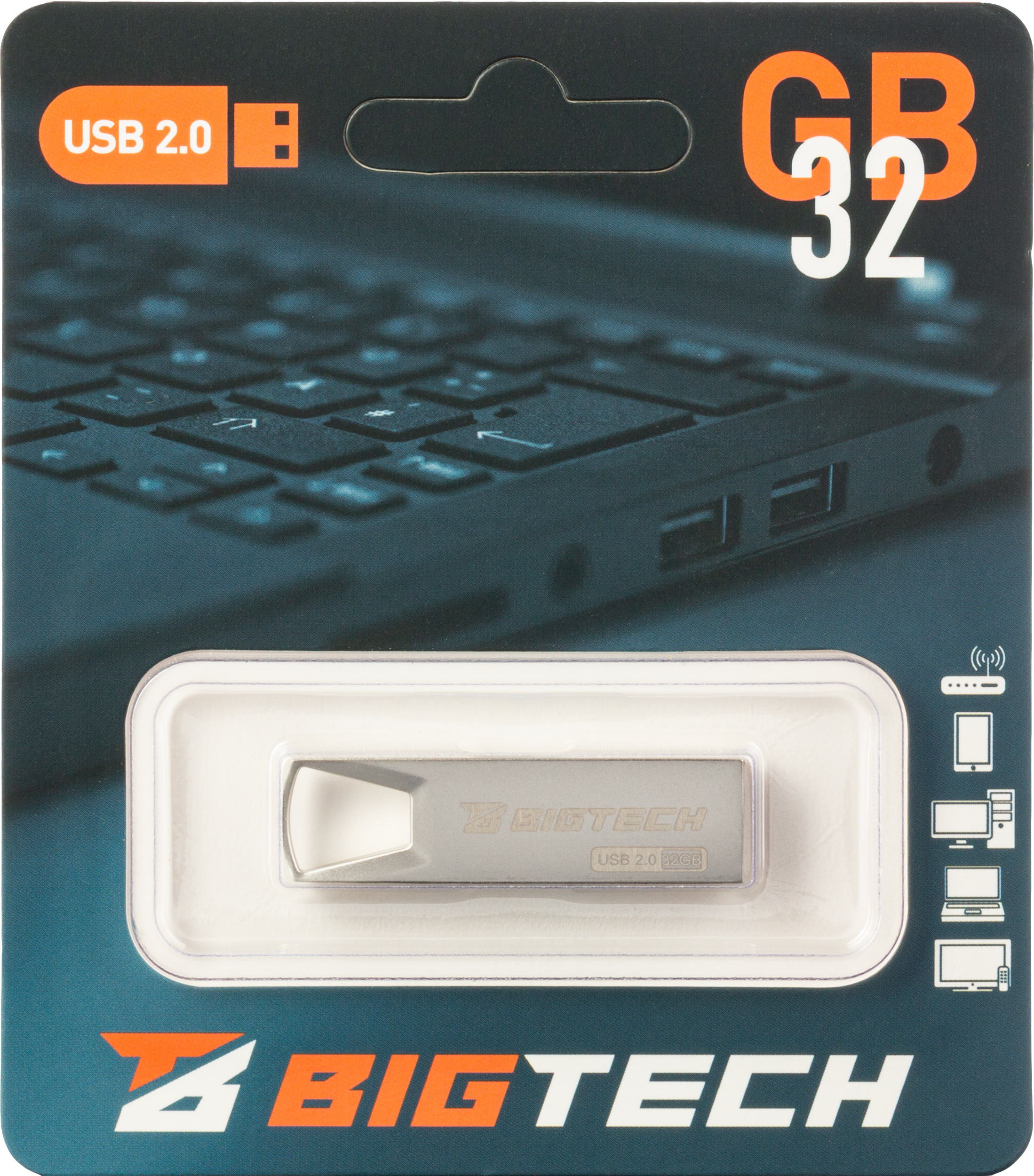 Флеш-память BigTech UFD015, USB2.0, 32GB - фото 8