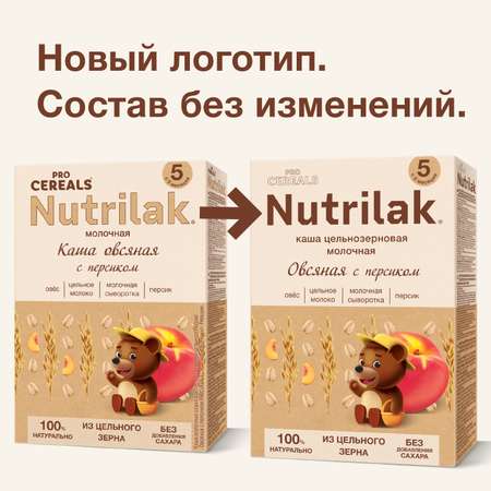 Каша молочная Nutrilak Premium Procereals овсяная персик 200г с 5месяцев