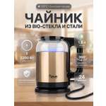 Электрический чайник VLK SIENA-6564 2200 Вт 1.8 л стекло сталь золотой