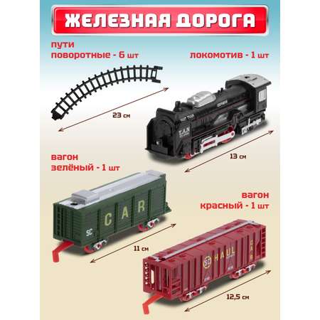 Набор железнодорожный Компания Друзей 44 см