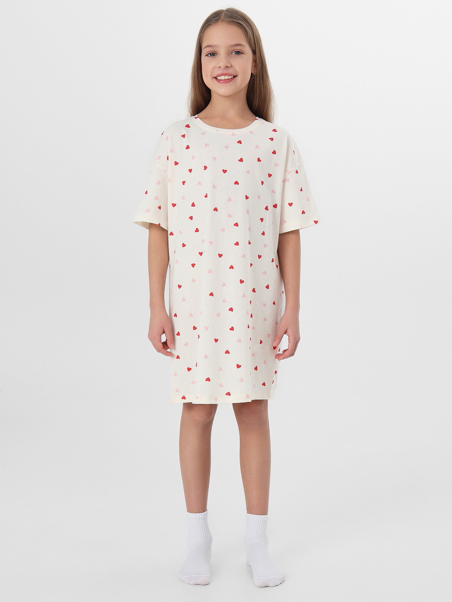 Изображение товара Ночная сорочка для девочки Mark Formelle из хлопка, короткий рукав