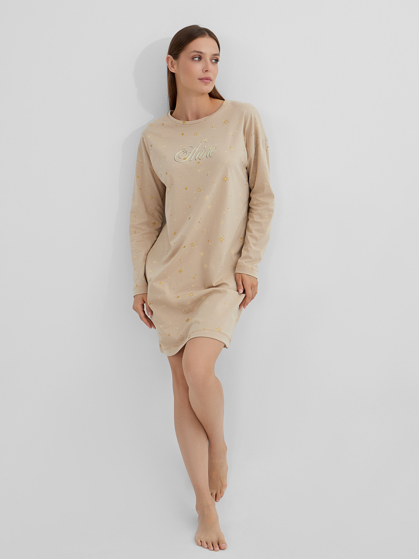 Сорочка ночная Mark Formelle (Марк Формэль) 572362/звезды на песочном - фото 4