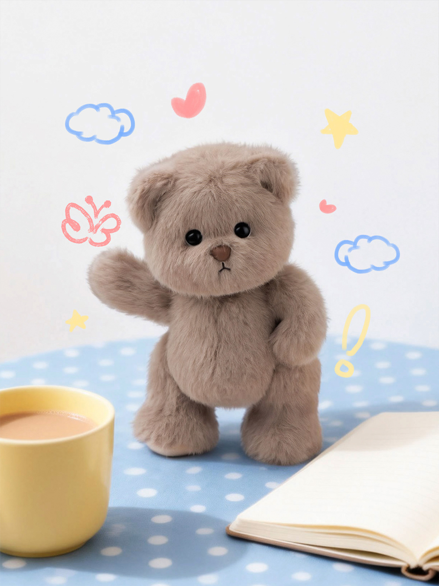 Мягкая игрушка TeddyTales Медведь в цвет заварного крема - фото 13