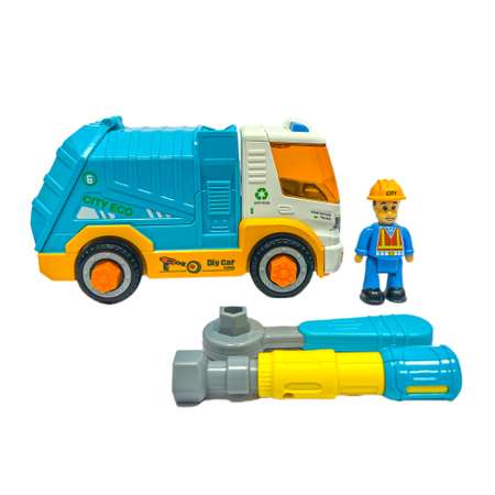 Конструктор SHARKTOYS Мусоровоз сборная игровая модель
