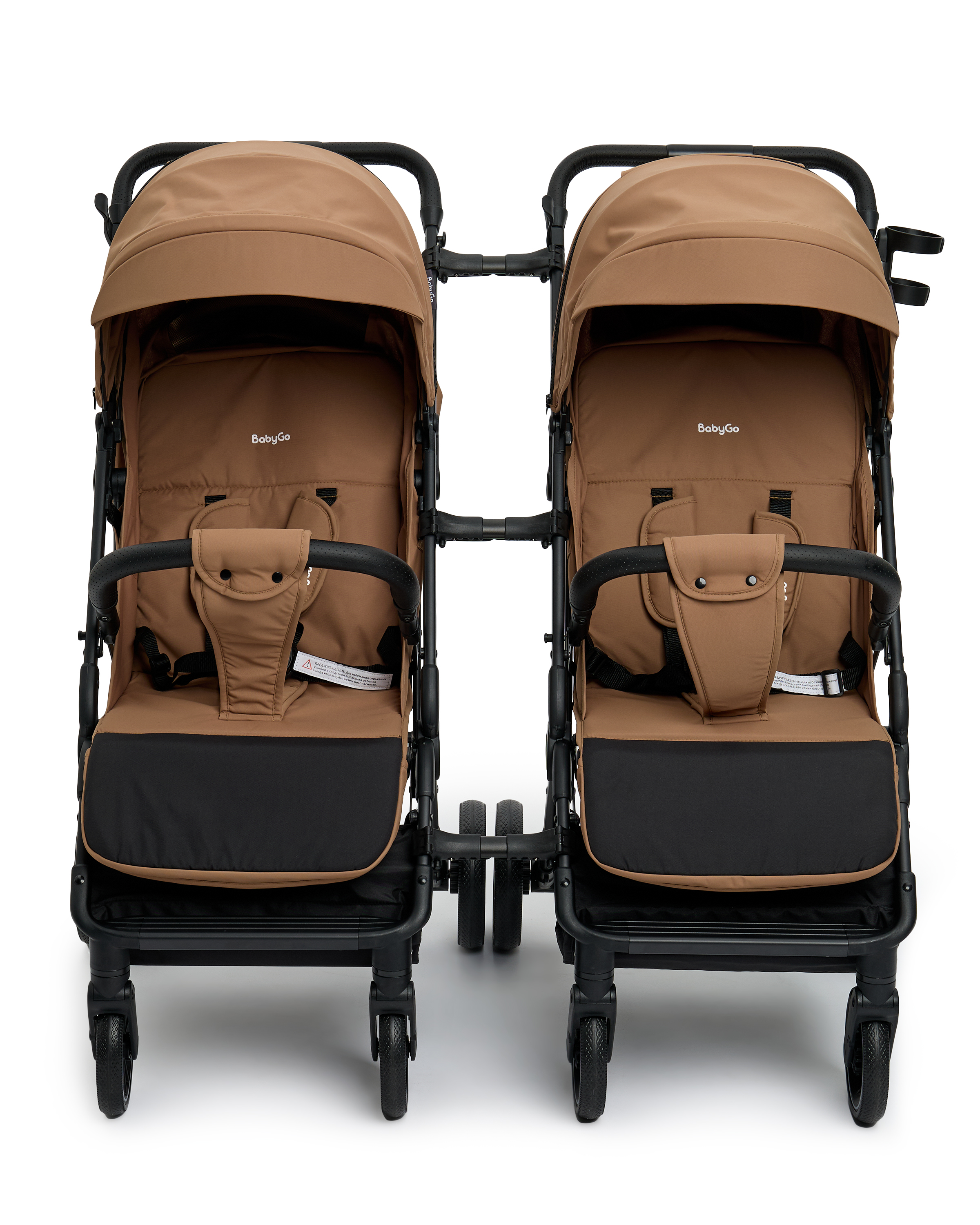 Коляска прогулочная BabyGo Roady Plus коричневый - фото 27