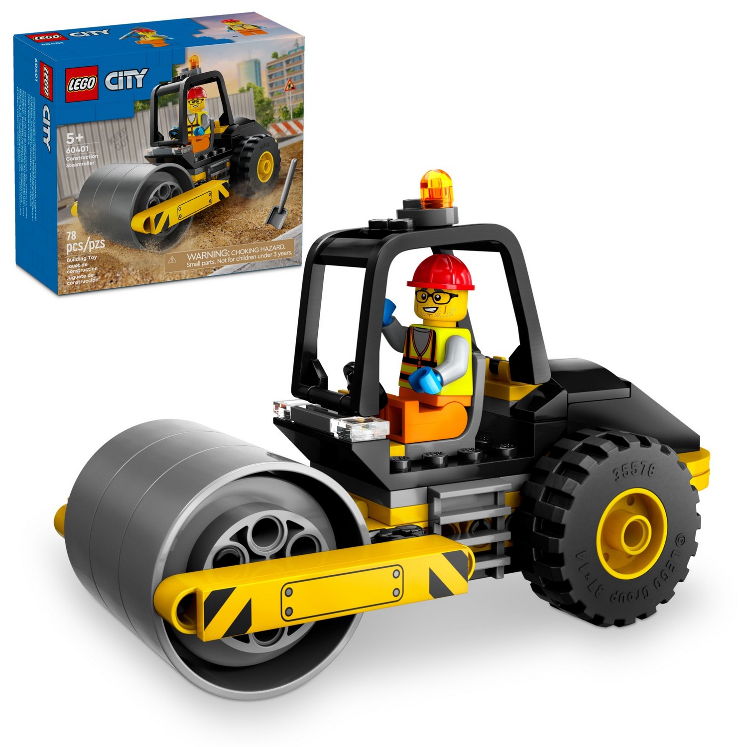 Конструктор LEGO City Дорожный каток - фото 1