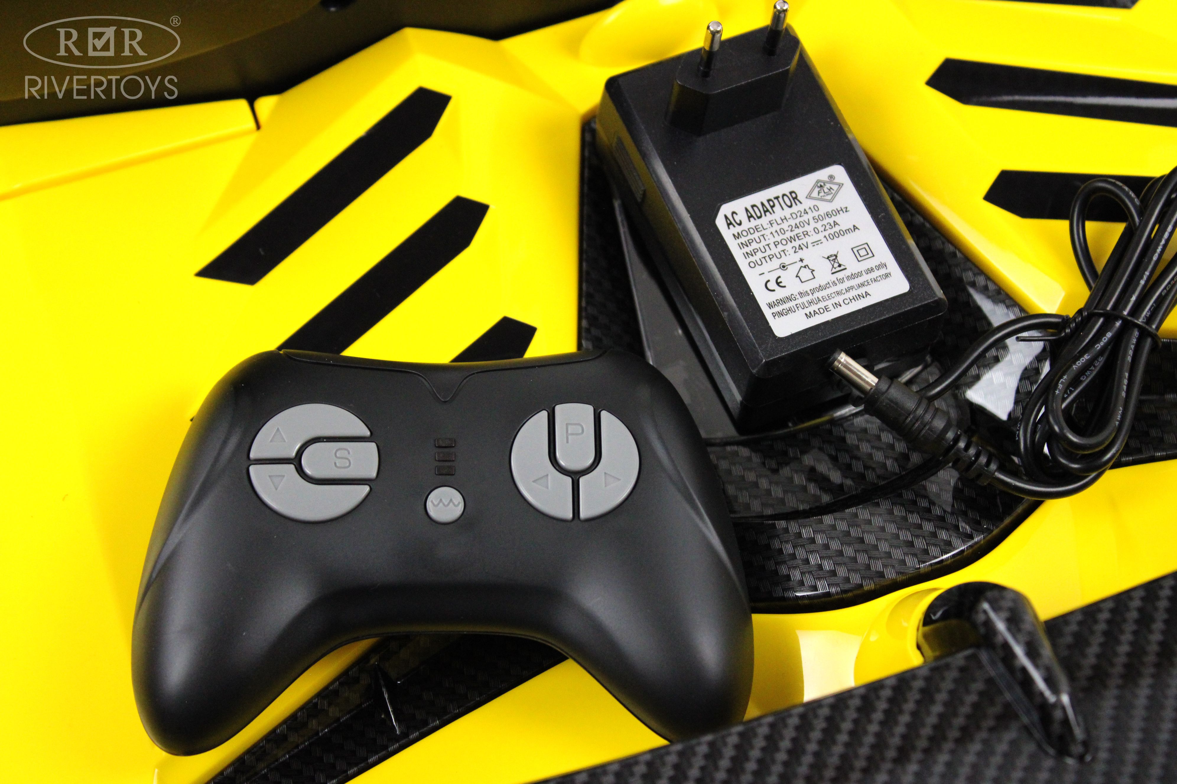 Электромобиль RIVERTOYS A111MP-YELLOW С пультом ДУ - фото 30