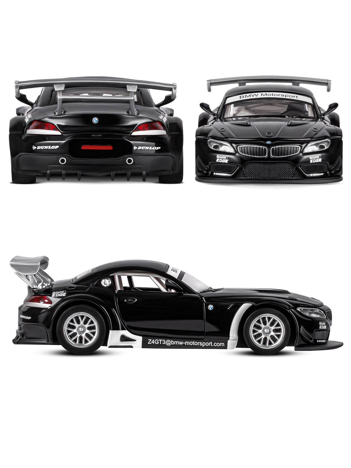 Автомобиль АВТОпанорама BMW Z4 GT3 1:32 JB1251396 - фото 6