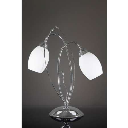 Настольный светильник ESCADA 10161/T E27*60W Chrome/White