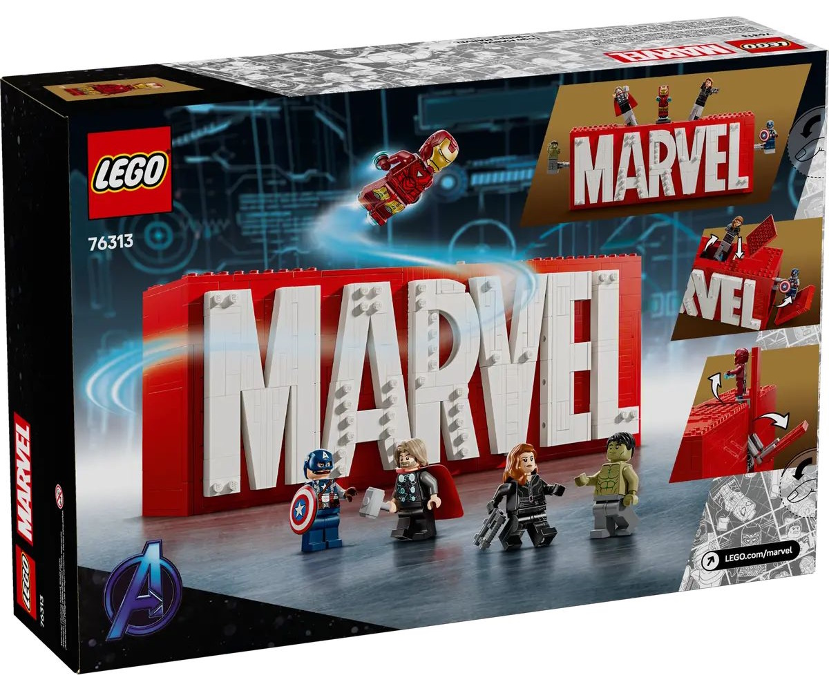 Конструктор LEGO Marvel Super Heroes Логотип и минифигурки 931 дет. - фото 7