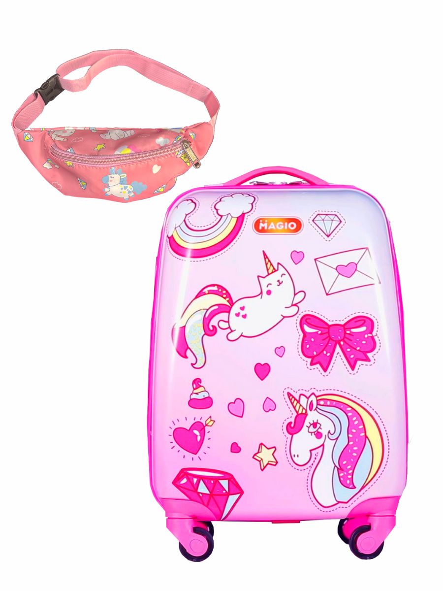Чемодан LATS Счастливый единорог - фото 1