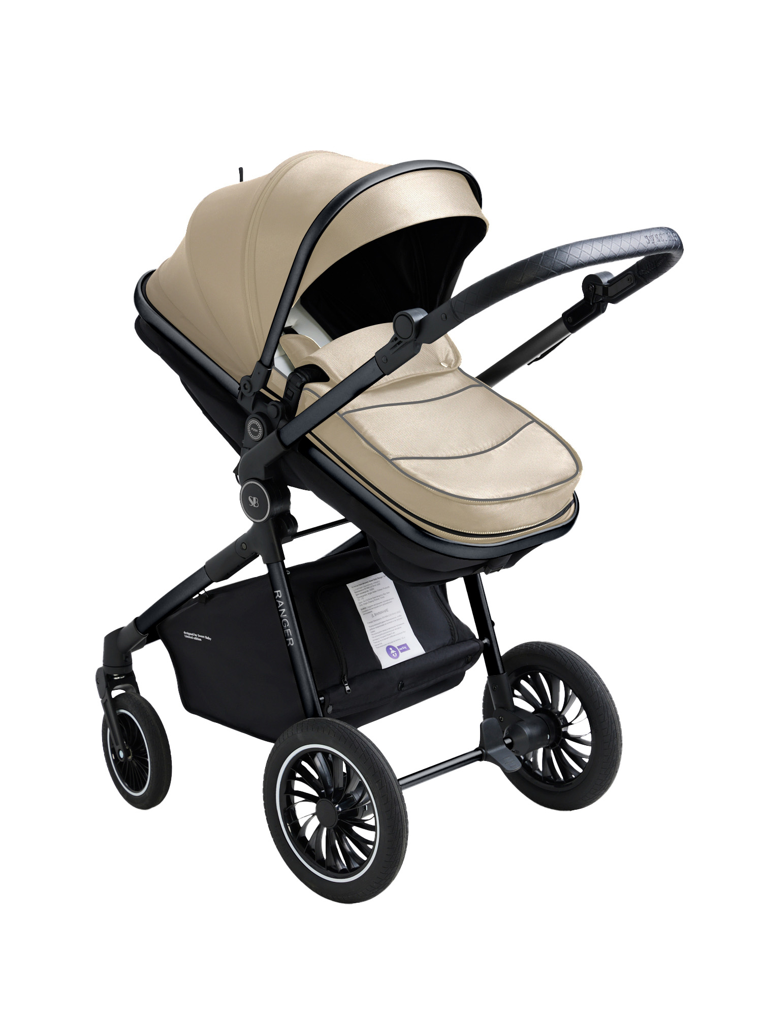 Коляска трансформер Sweet Baby Ranger Beige Glossy бежевый - фото 19