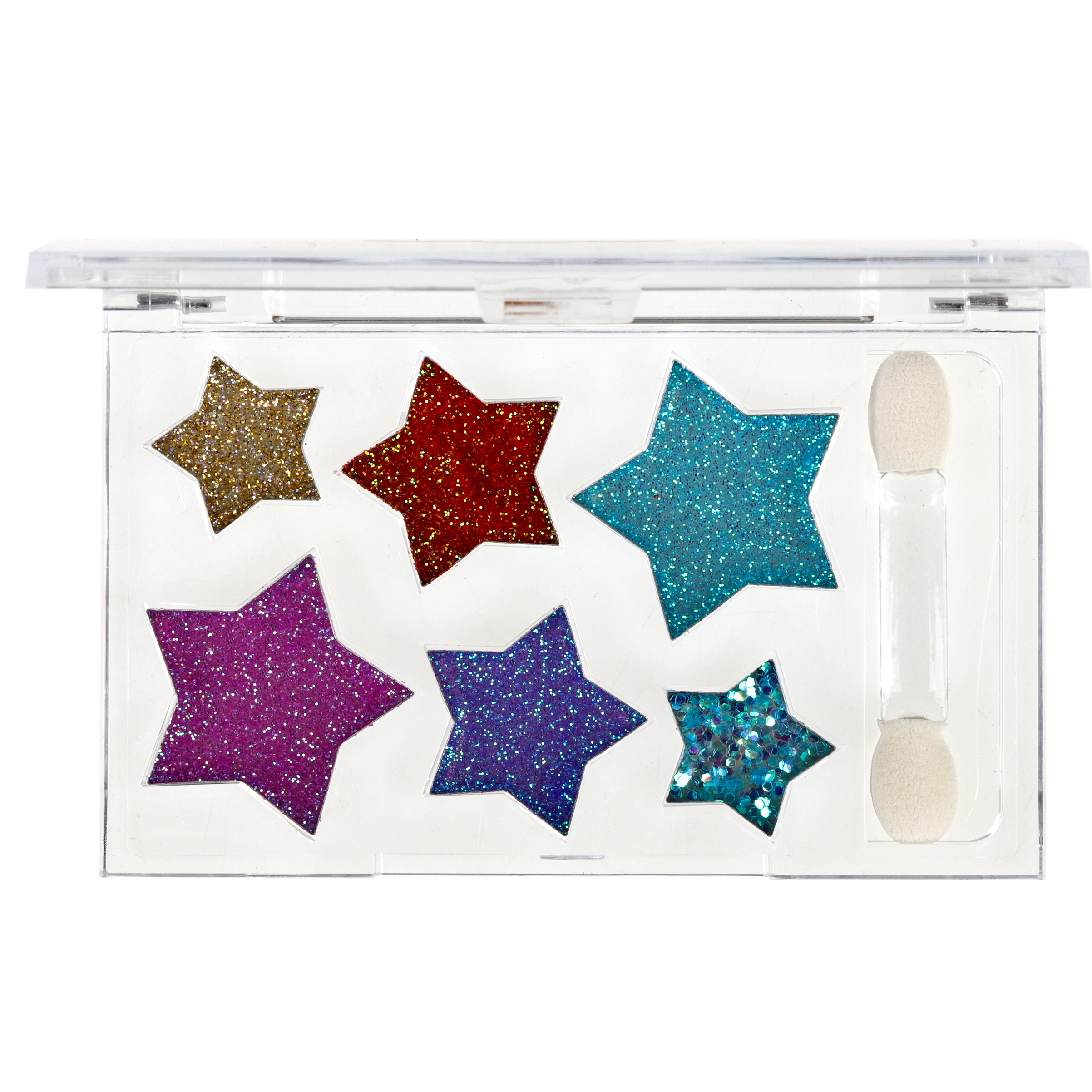 Тени для век LUKKY Angel с блёстками палетка Звездочки 6 цветов с аппликатором 5,4 г - фото 3