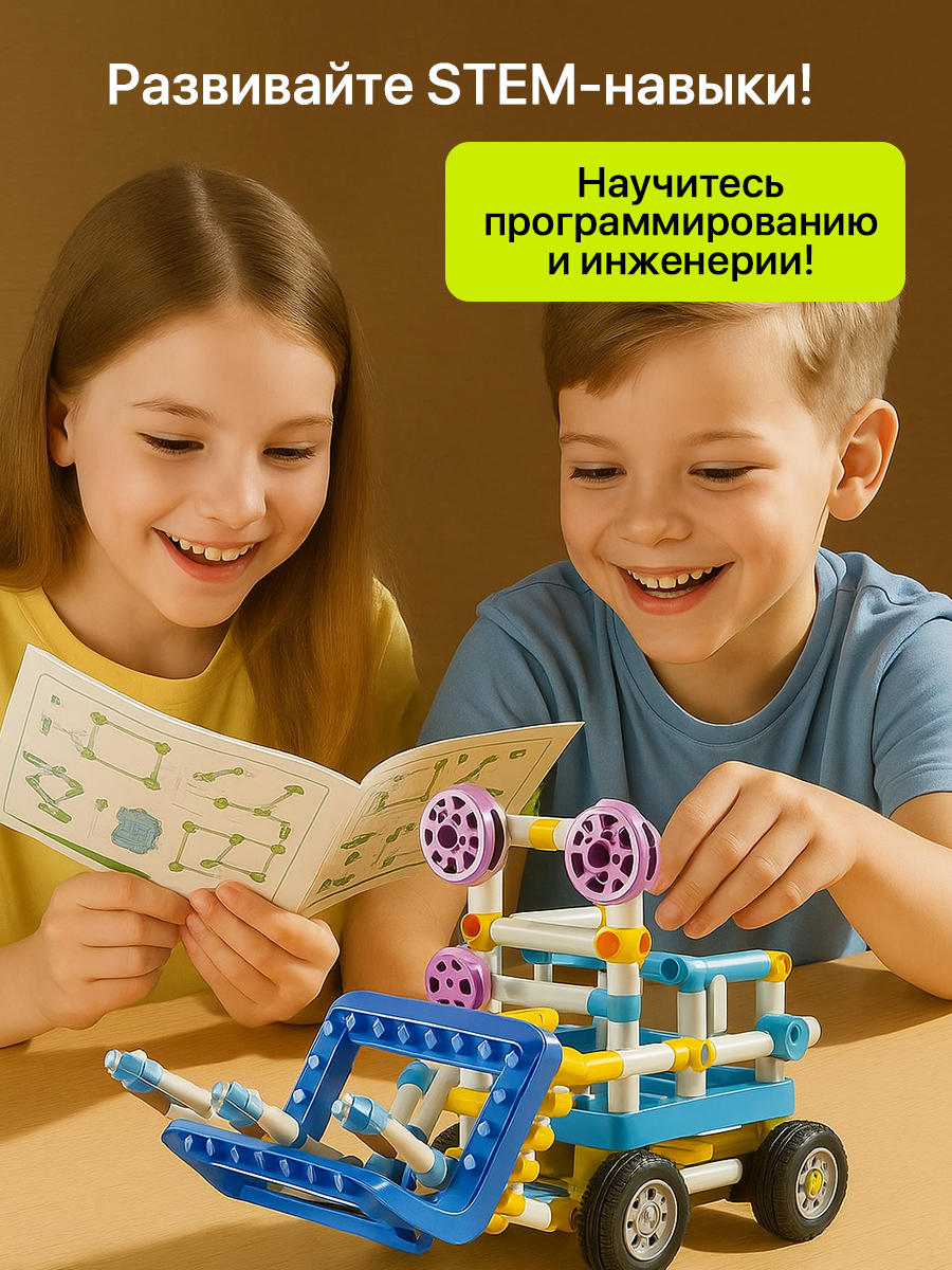 Конструктор SCIENCE EDUCATION Робототехника 36 экспериментов электронный - фото 10