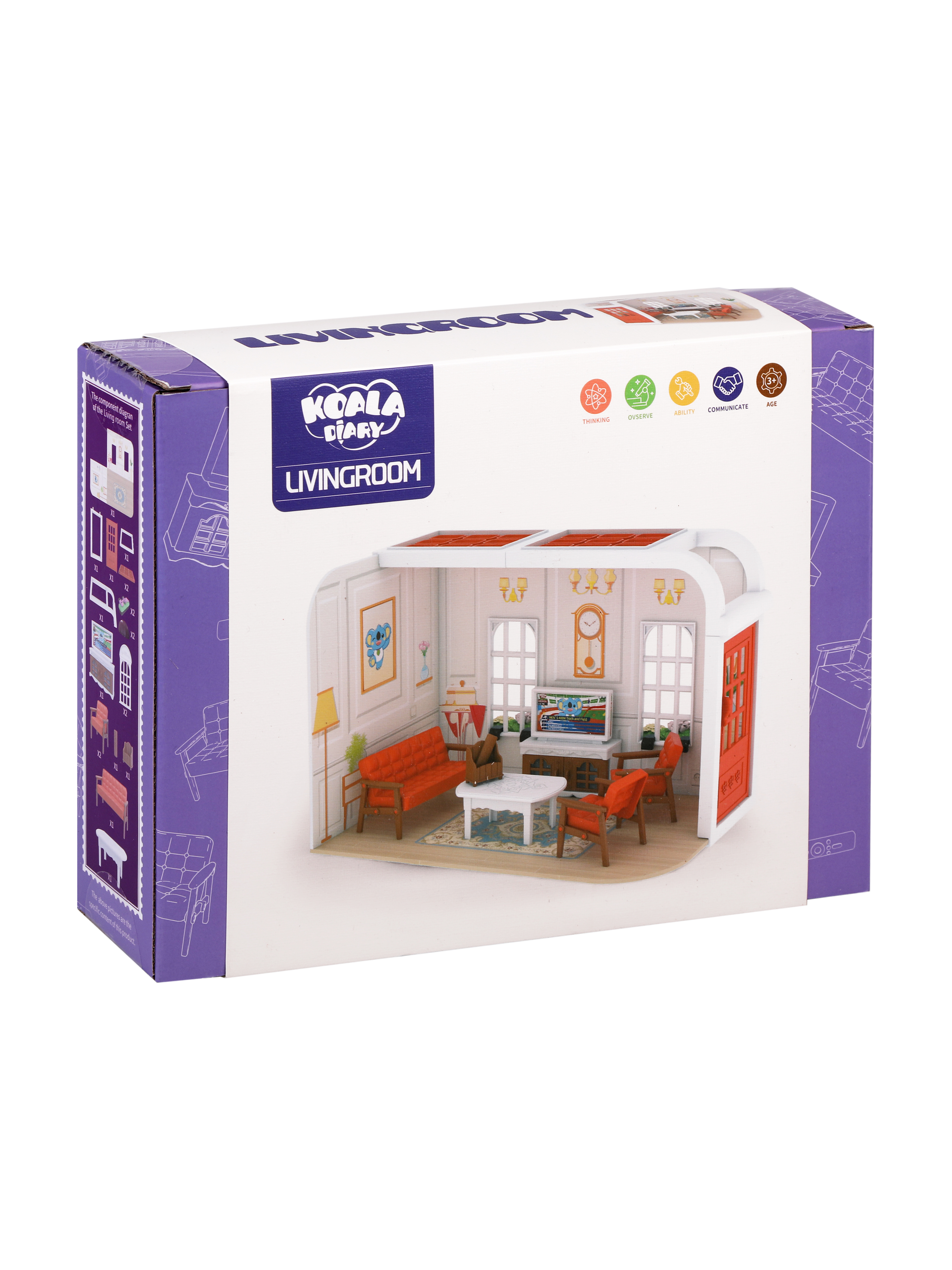 Домик для кукол Наша Игрушка 24 см с мебелью 803955 - фото 8
