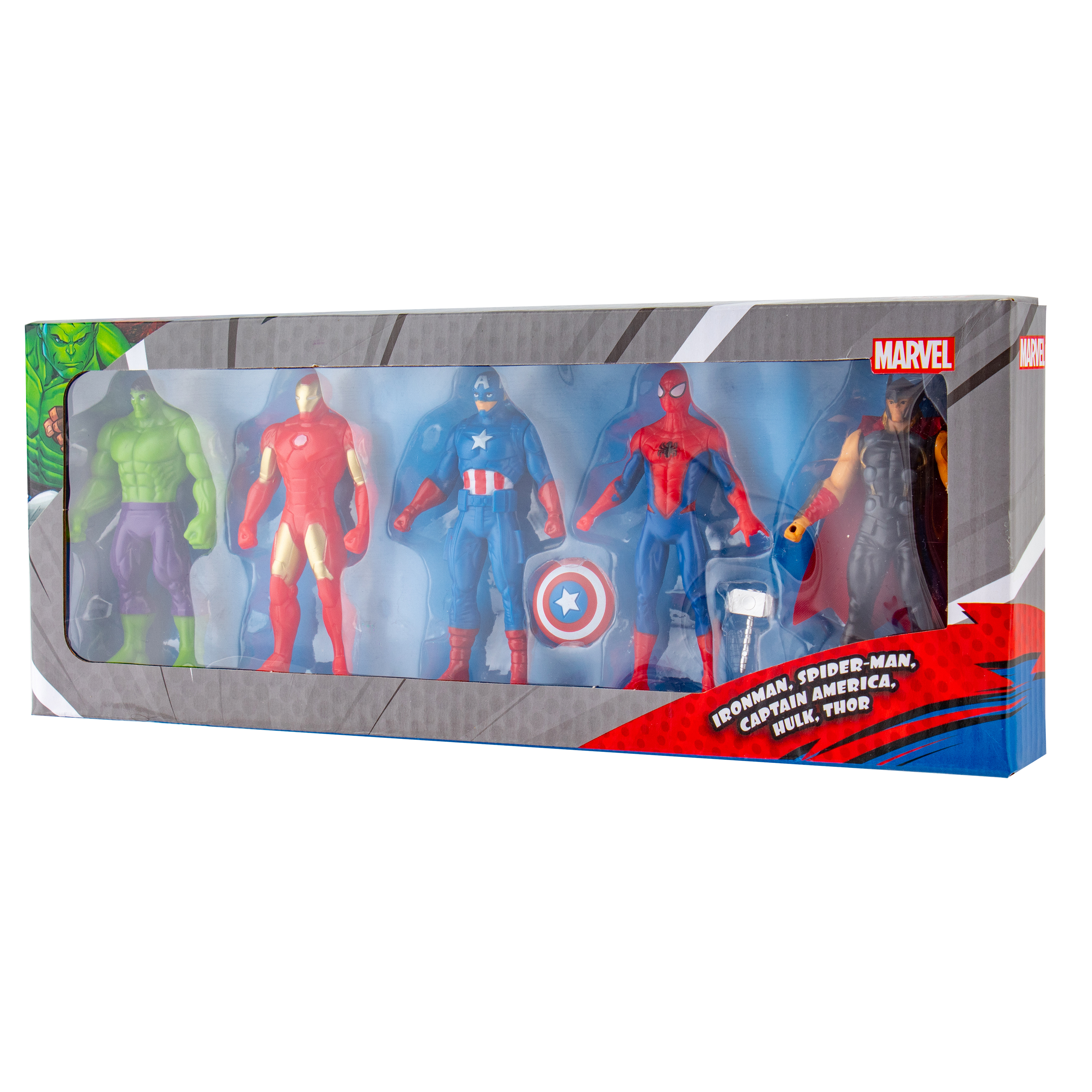 Набор KiddiePlay Пять фигурок Марвел с движущимися конечностями 10см - фото 4