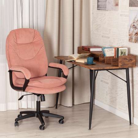 Компьютерное кресло TETCHAIR Комфорт Лт флок розовый