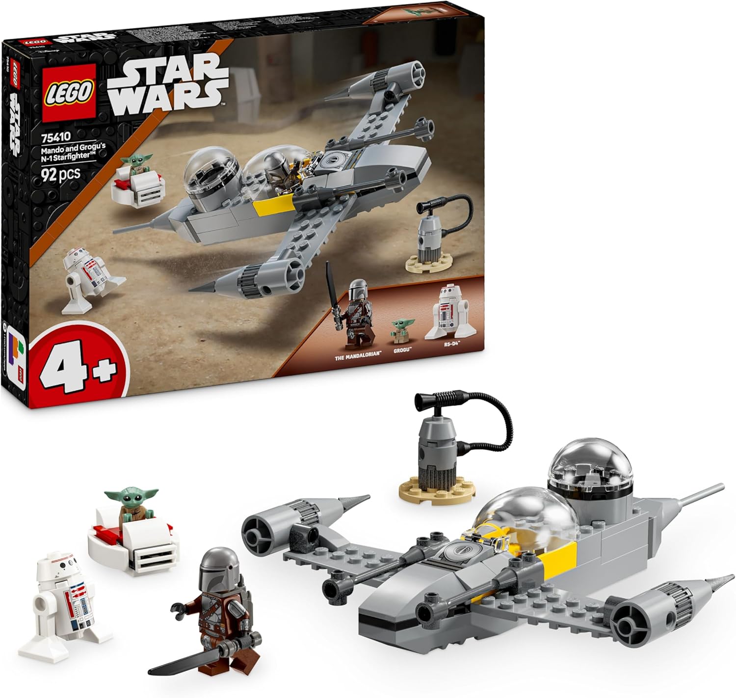 Конструктор LEGO Star Wars Мандо и Роуг N-1 Starfighter 92 дет. - фото 1