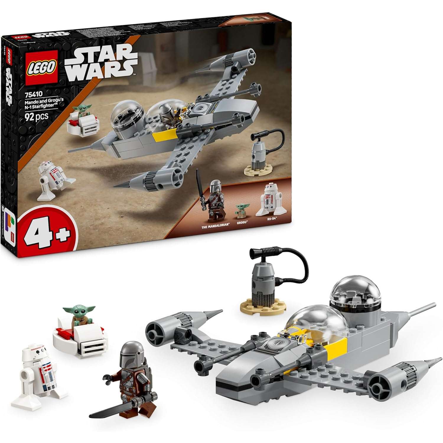 Конструктор LEGO Star Wars Мандо и Роуг N-1 Starfighter 92 дет. - фото 1