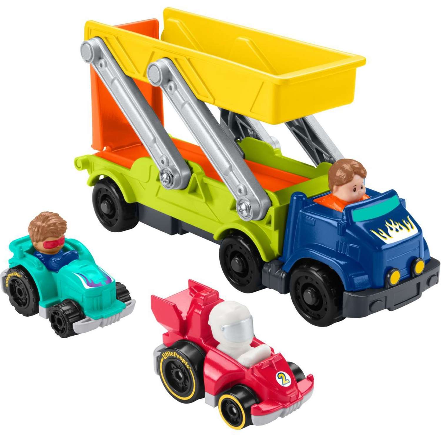Грузовик Fisher Price Little People Спуск с рампы - фото 7
