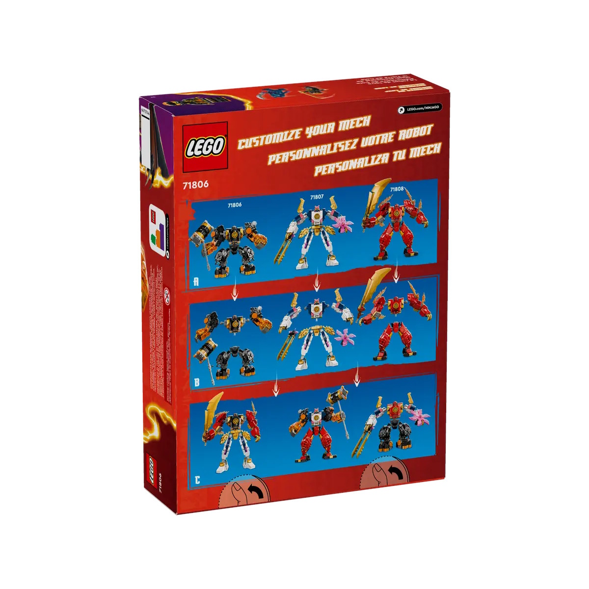 Конструктор LEGO NINJAGO Coles Elemental Earth Mech - фото 4