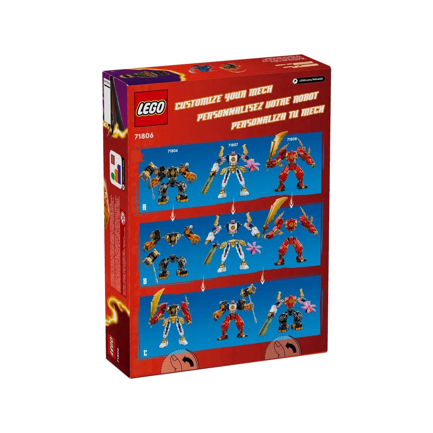 Конструктор LEGO NINJAGO Coles Elemental Earth Mech 235 дет. - фото 4