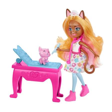 Кукла мини Enchantimals City Tails кошечка Карлин