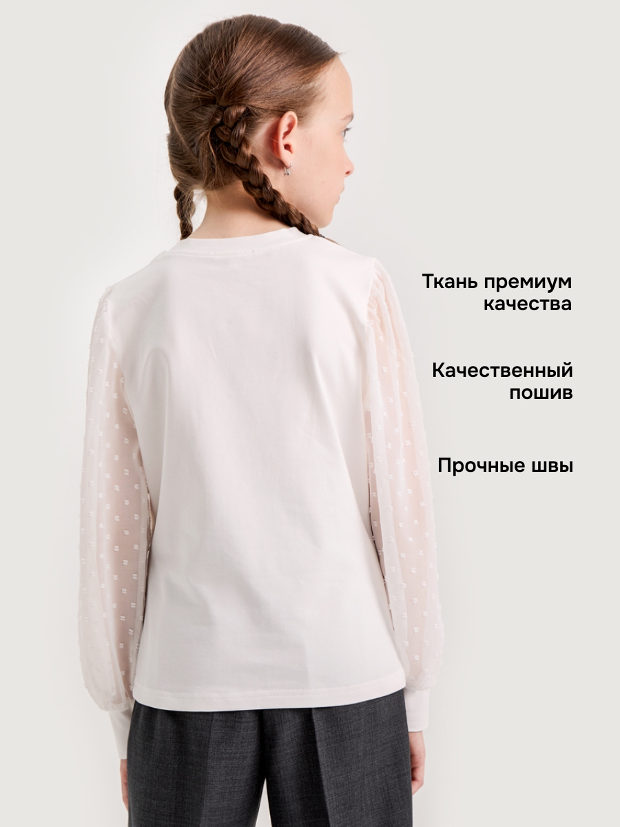 Блузка NIKASTYLE 4ш21425 белый - фото 4