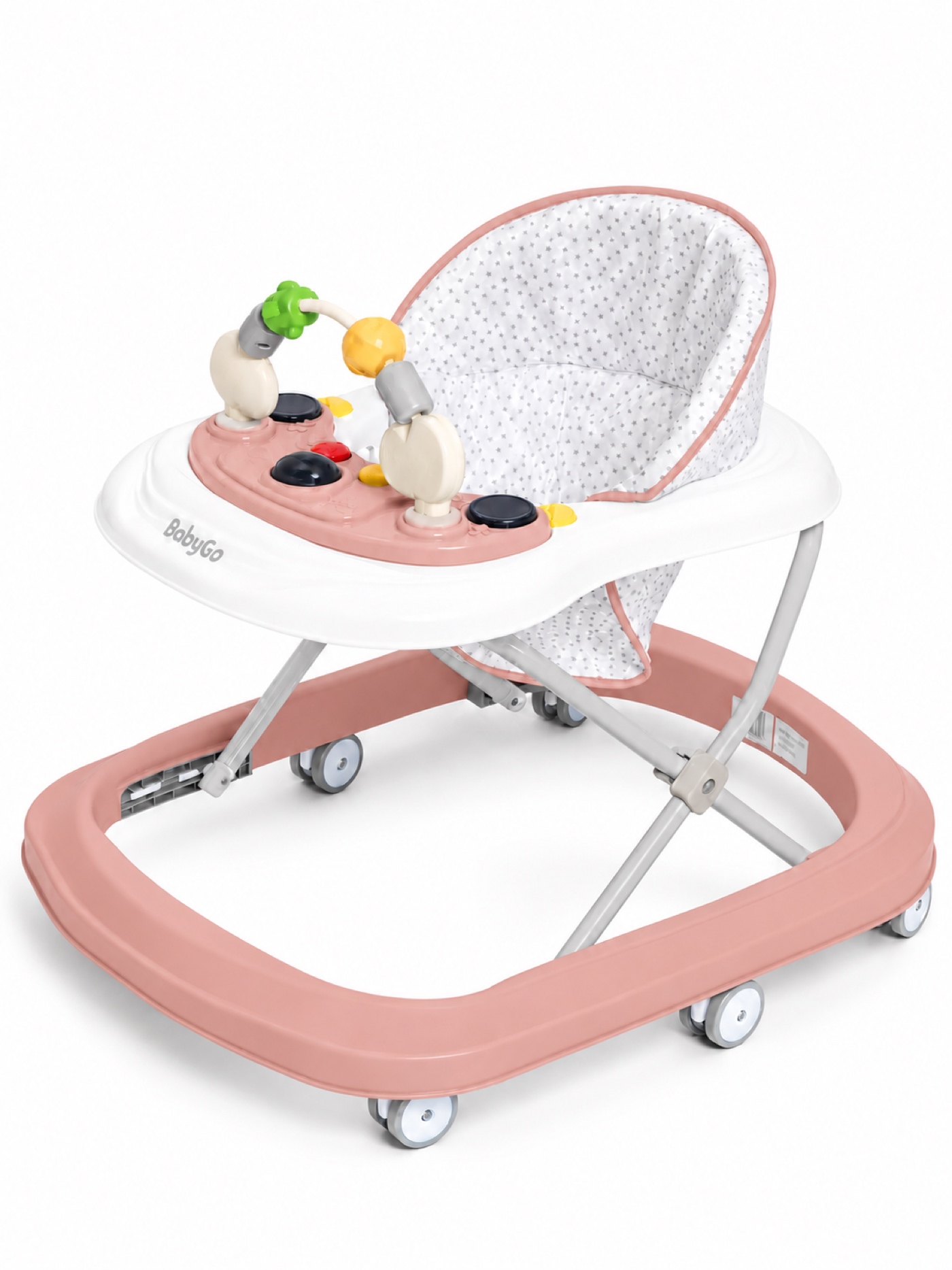 Ходунки BabyGo Simple розовый - фото 1