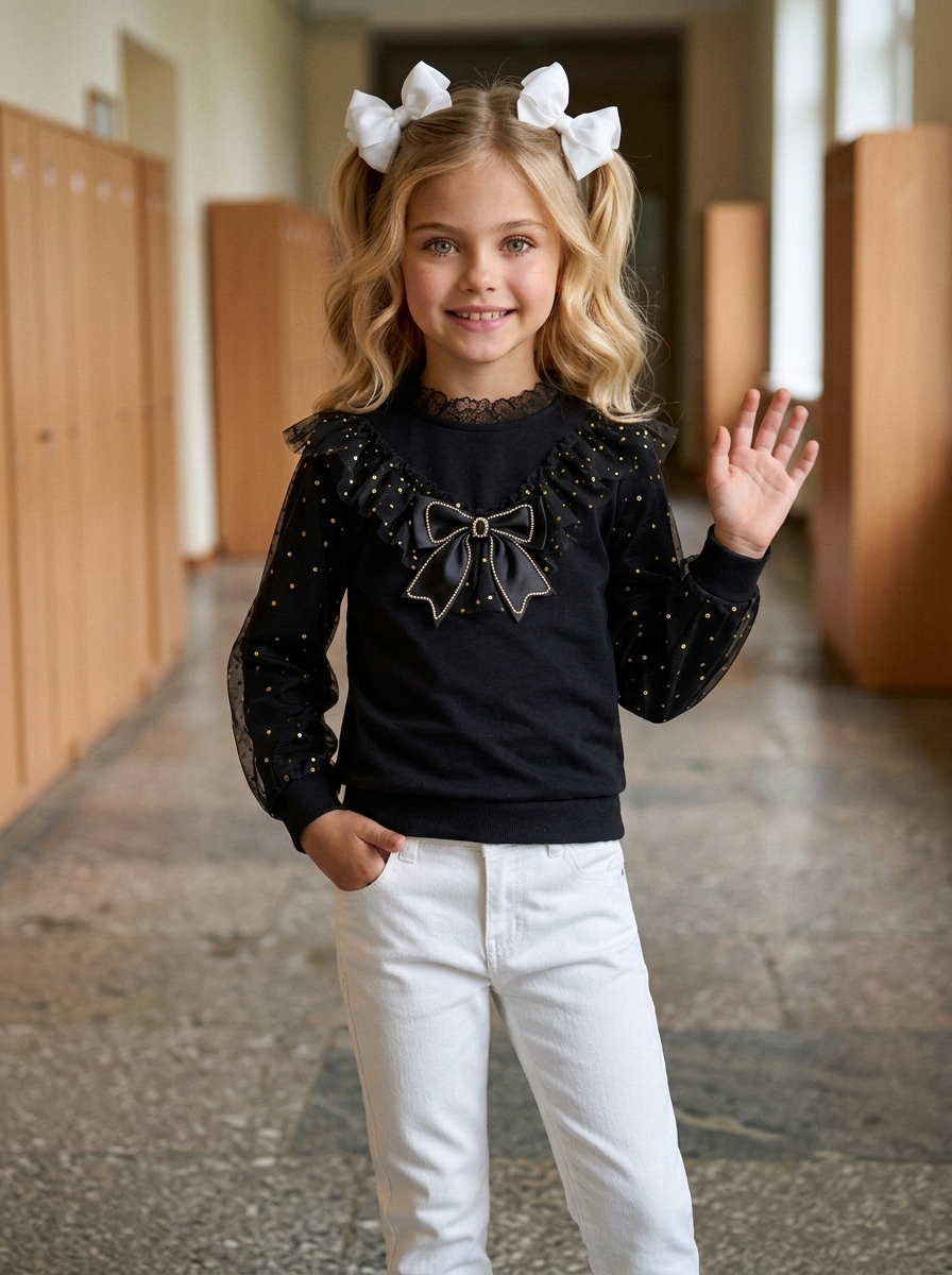 Блузка KATARINAKIDS БлузЧерн - фото 8