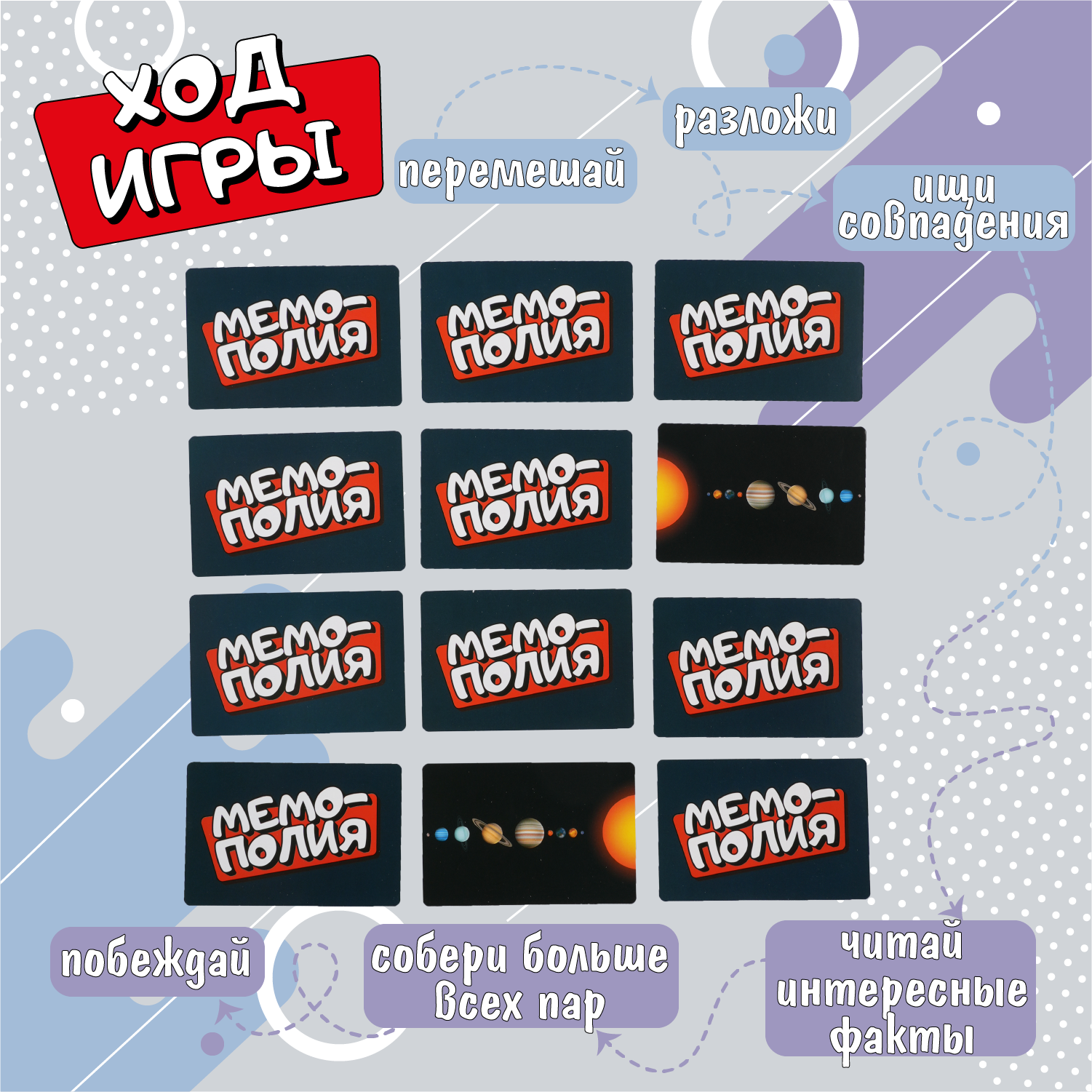 Настольная игра Attivio Мемополия Космос - фото 4