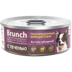 Корм для собак влажный полнорационный Brunch с печенью 100г