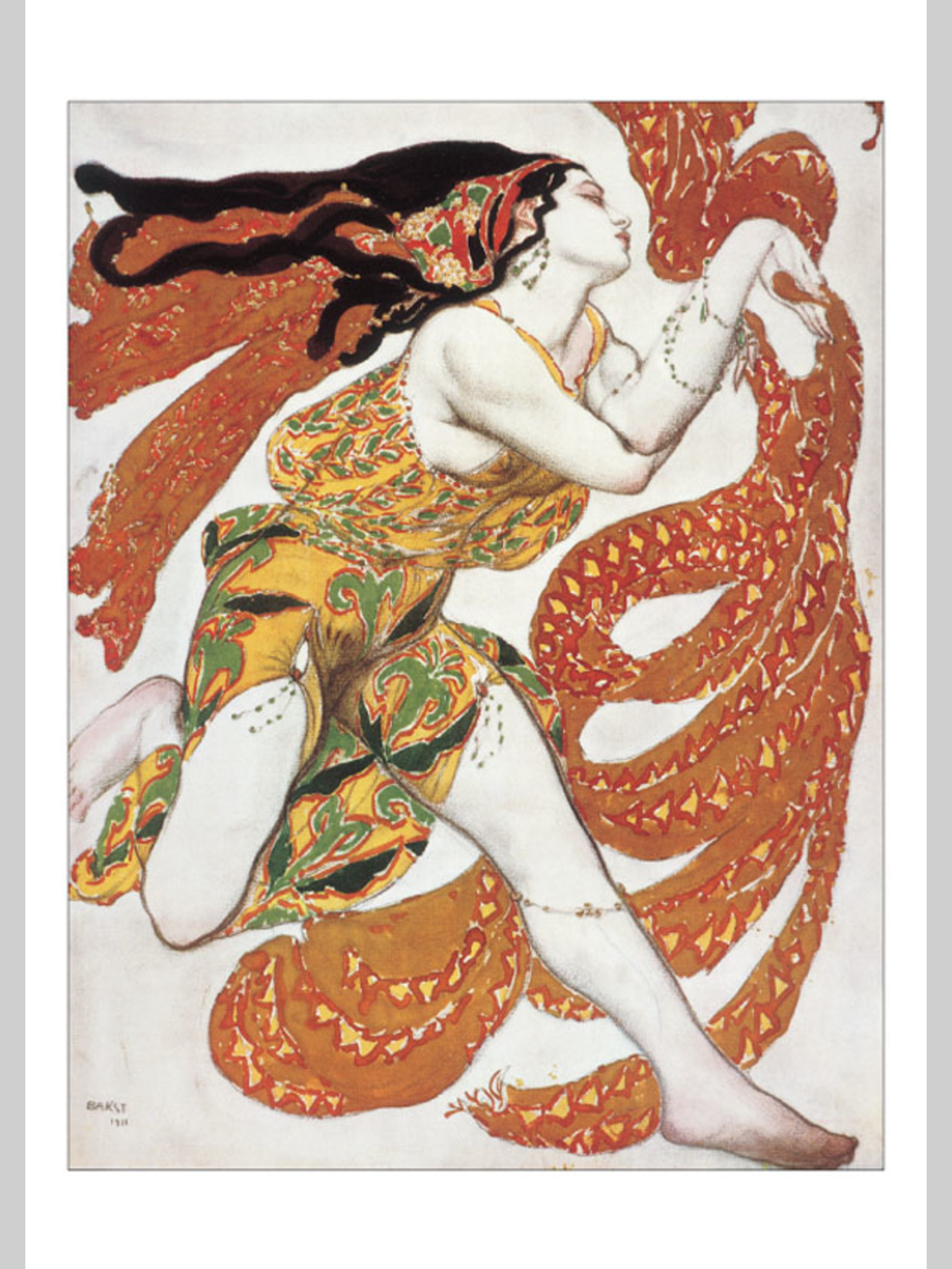 Набор открыток Белый город Лев Бакст Греческие костюмы - фото 5