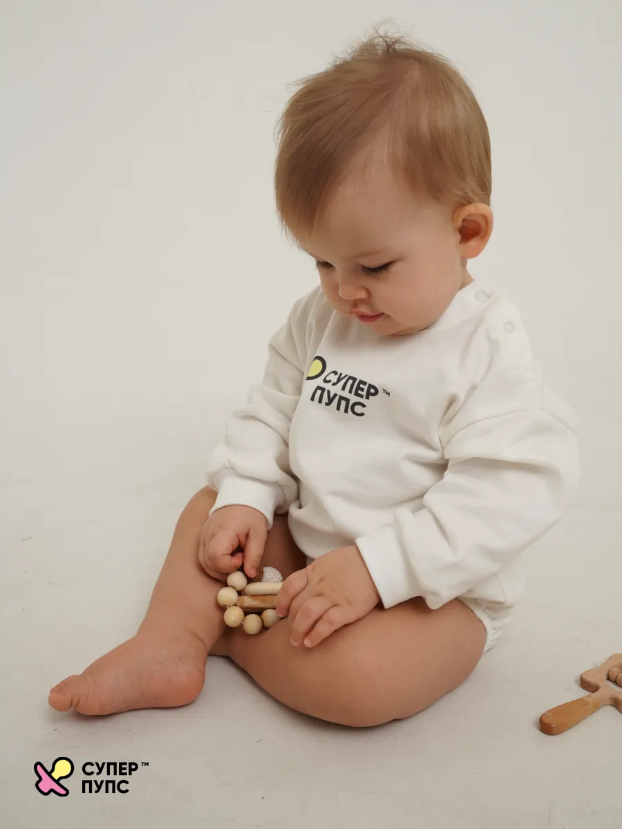 Боди Супер Пупс ромпер/молочный/суперпупс - фото 9